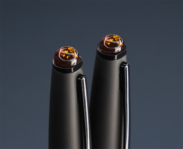 Logo trade business gift photo of: Amber Pen set  1235036